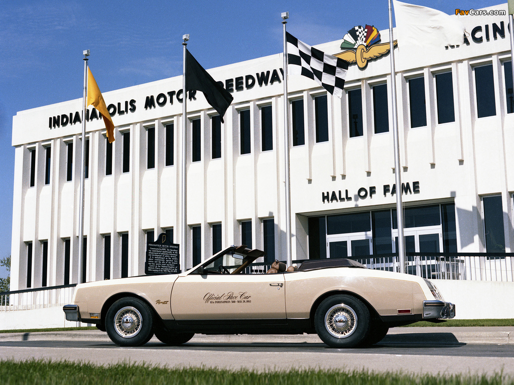 Images of Buick Riviera Convertible Indy 500 Pace Car 1983 (1024 x 768)