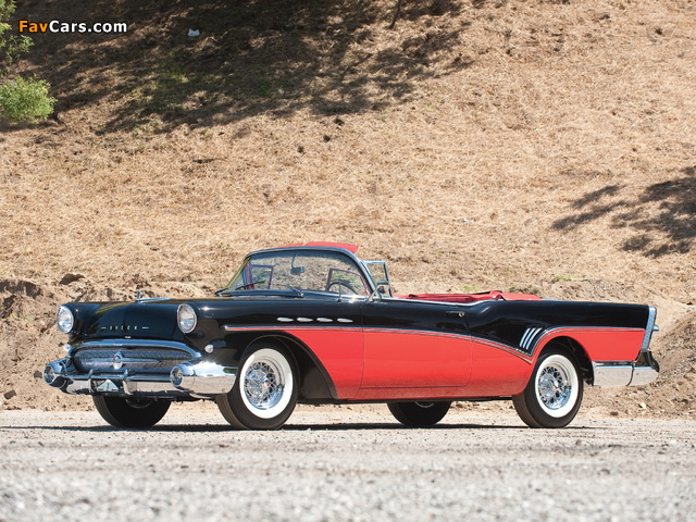 Buick Roadmaster Convertible (76C) 1957 wallpapers (640 x 480)