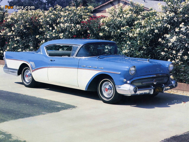 Pictures of Buick Roadmaster Riviera Hardtop Coupe (76A) 1957 (640 x 480)