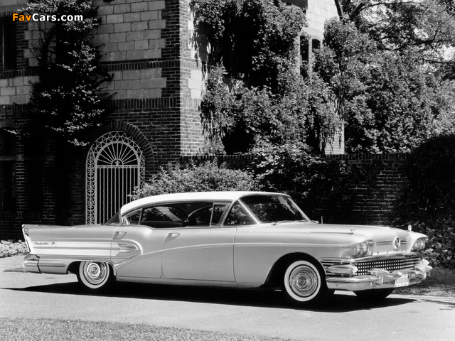 Pictures of Buick Roadmaster 75 4-door Riviera Hardtop (75-4739X) 1958 (640 x 480)
