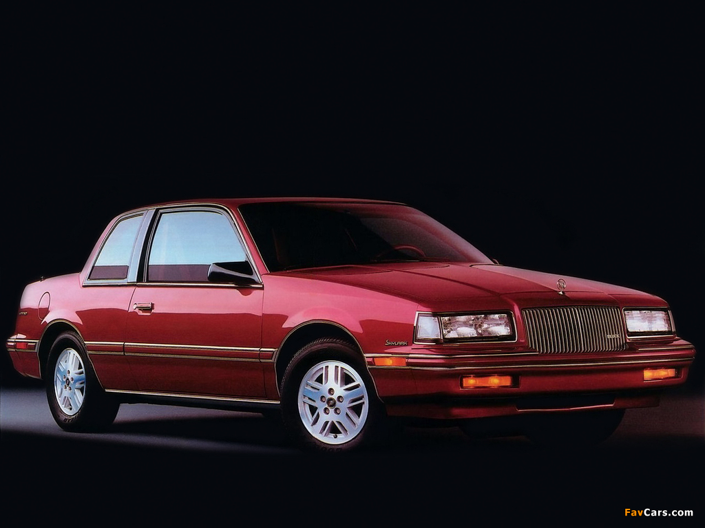 Buick Skylark Coupe 1988–91 wallpapers (1024 x 768)