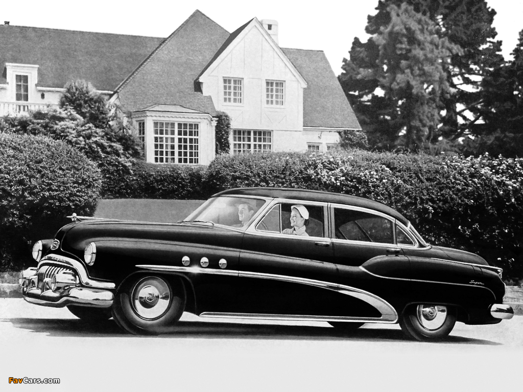 Photos of Buick Super Riviera Sedan (52-4519) 1952 (1024 x 768)