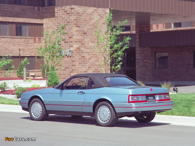 Cadillac Allanté 1987–93 pictures (640 x 480)
