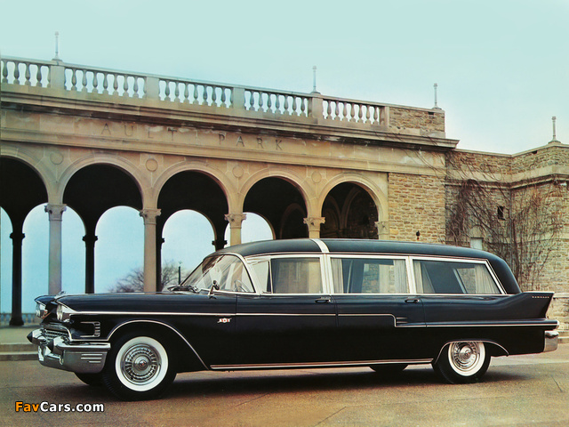 Cadillac Sayers & Scovill Superline Park Hill Combination (8680S) 1958 photos (640 x 480)