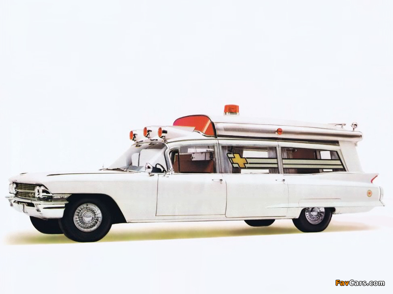 Cadillac Sayers & Scovill Professional High Body 54 Ambulance (6890) 1962 wallpapers (800 x 600)