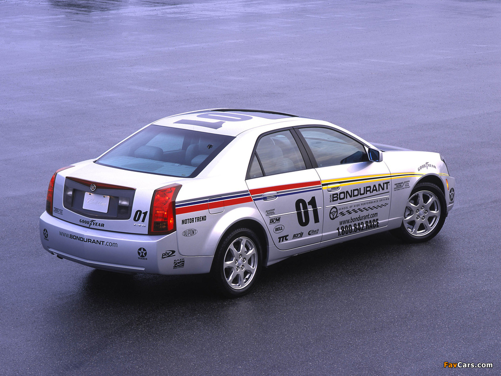 Cadillac CTS Bondurant Racing School 2002–07 wallpapers (1024 x 768)