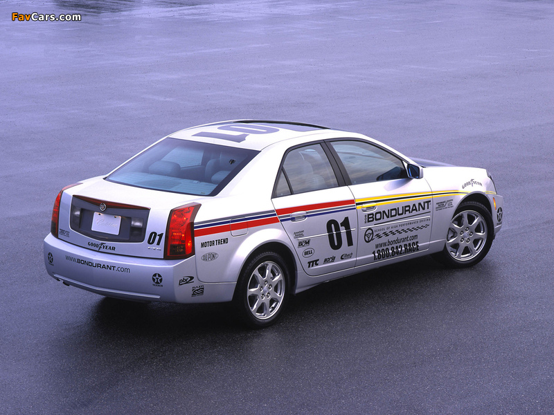Cadillac CTS Bondurant Racing School 2002–07 wallpapers (800 x 600)