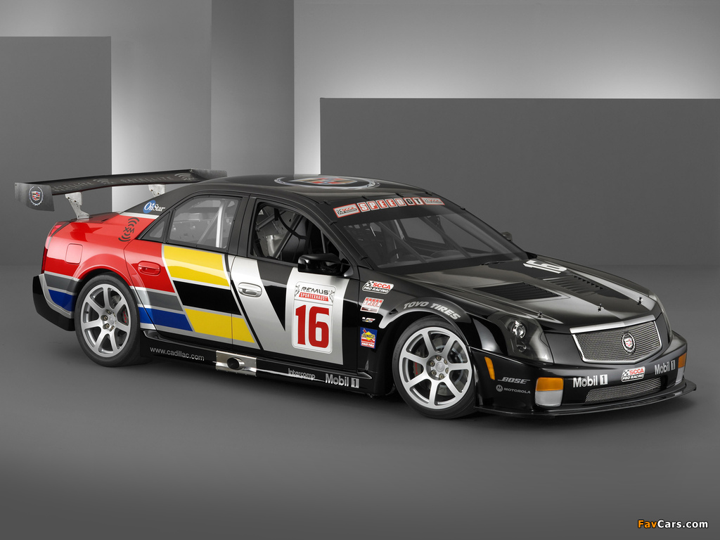 Cadillac CTS-V Race Car 2005–07 wallpapers (1024 x 768)