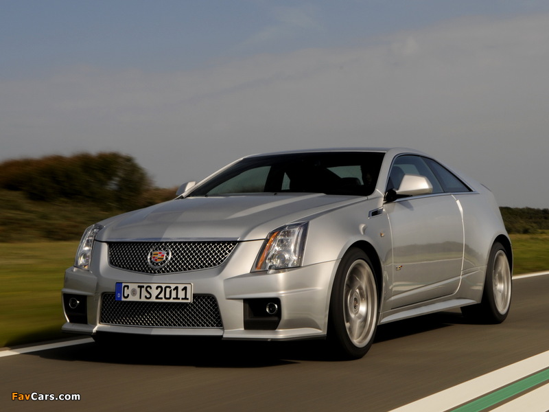 Cadillac CTS-V Coupe EU-spec 2010 images (800 x 600)