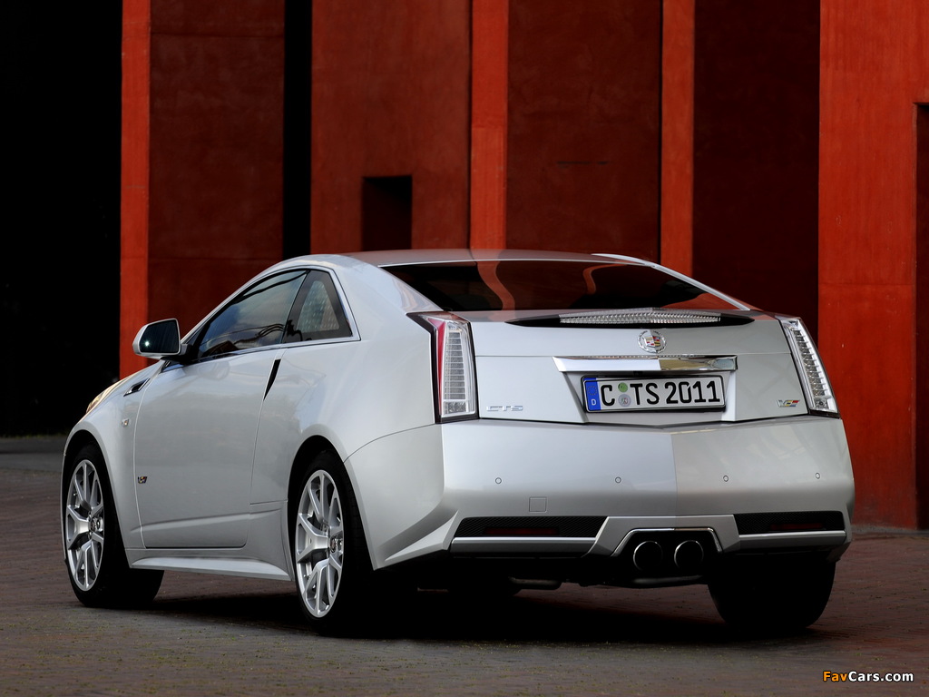 Cadillac CTS-V Coupe EU-spec 2010 pictures (1024 x 768)