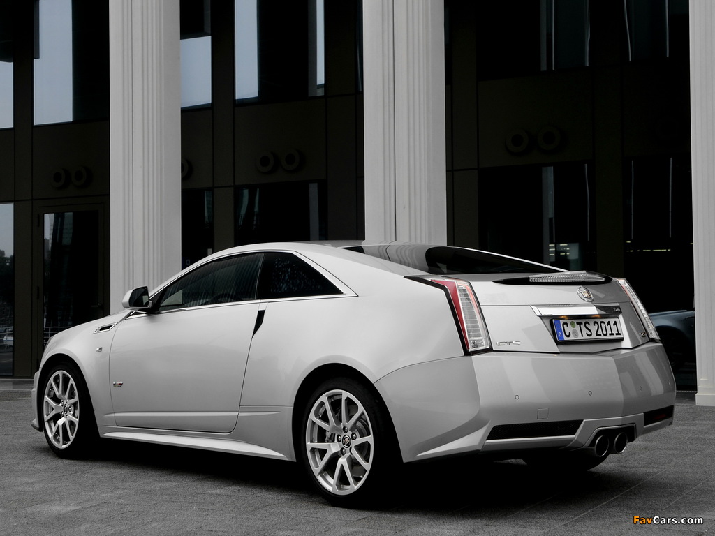 Images of Cadillac CTS-V Coupe EU-spec 2010 (1024 x 768)