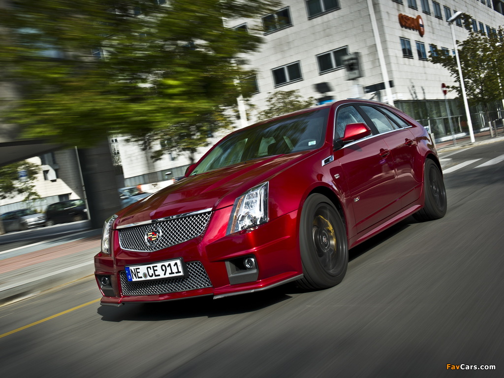 Pictures of Cadillac CTS-V Sport Wagon EU-spec 2010 (1024 x 768)