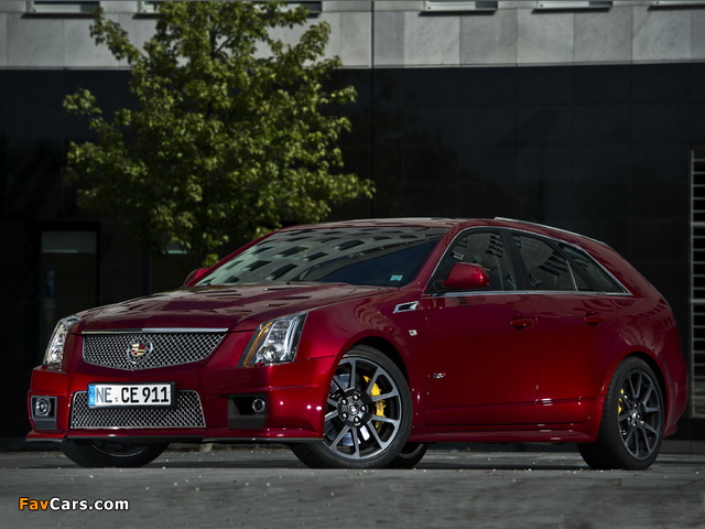 Pictures of Cadillac CTS-V Sport Wagon EU-spec 2010 (640 x 480)