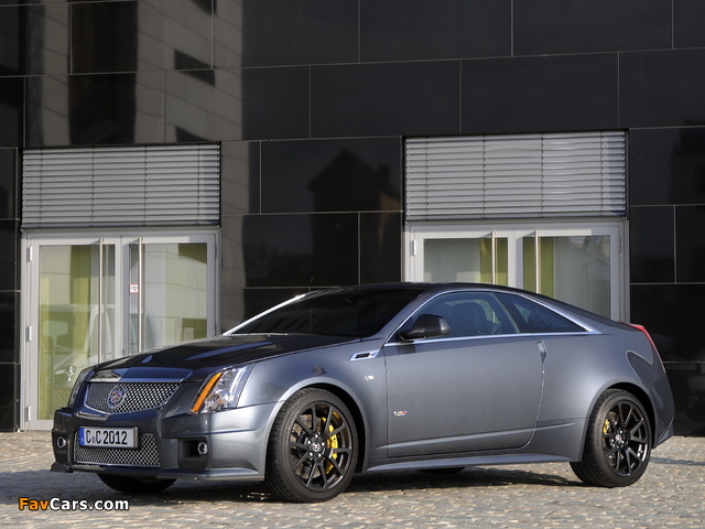 Pictures of Cadillac CTS-V Coupe Black Diamond EU-spec 2011 (640 x 480)