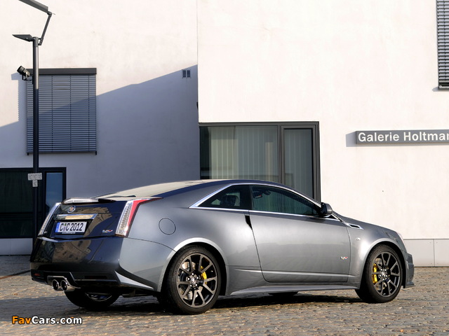 Pictures of Cadillac CTS-V Coupe Black Diamond EU-spec 2011 (640 x 480)
