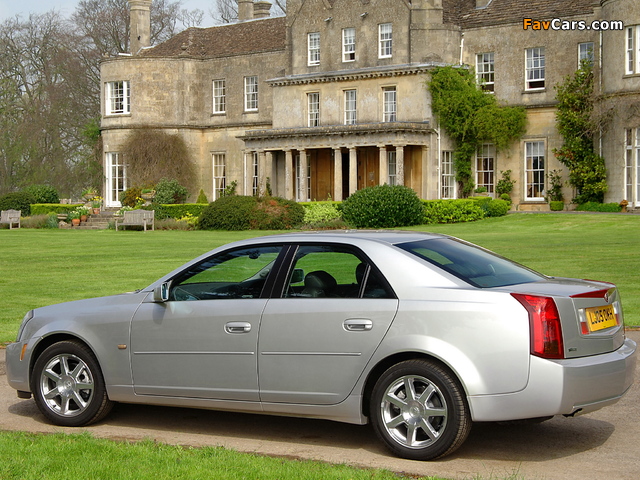 Cadillac CTS UK-spec 2005–07 wallpapers (640 x 480)