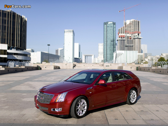 Cadillac CTS Sport Wagon 2009 wallpapers (640 x 480)