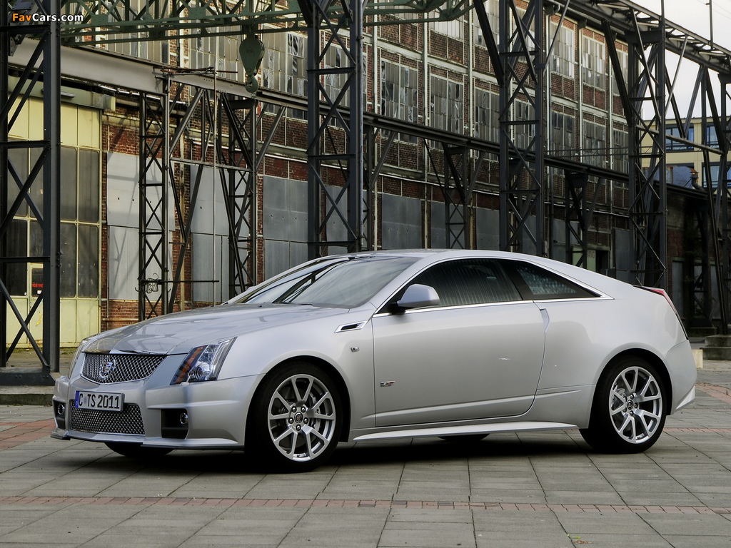 Cadillac CTS-V Coupe EU-spec 2010 wallpapers (1024 x 768)