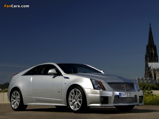 Cadillac CTS-V Coupe EU-spec 2010 wallpapers (640 x 480)