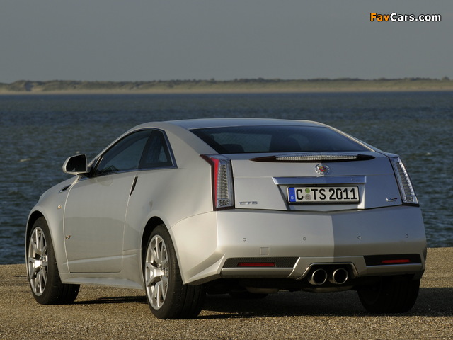 Cadillac CTS-V Coupe EU-spec 2010 wallpapers (640 x 480)