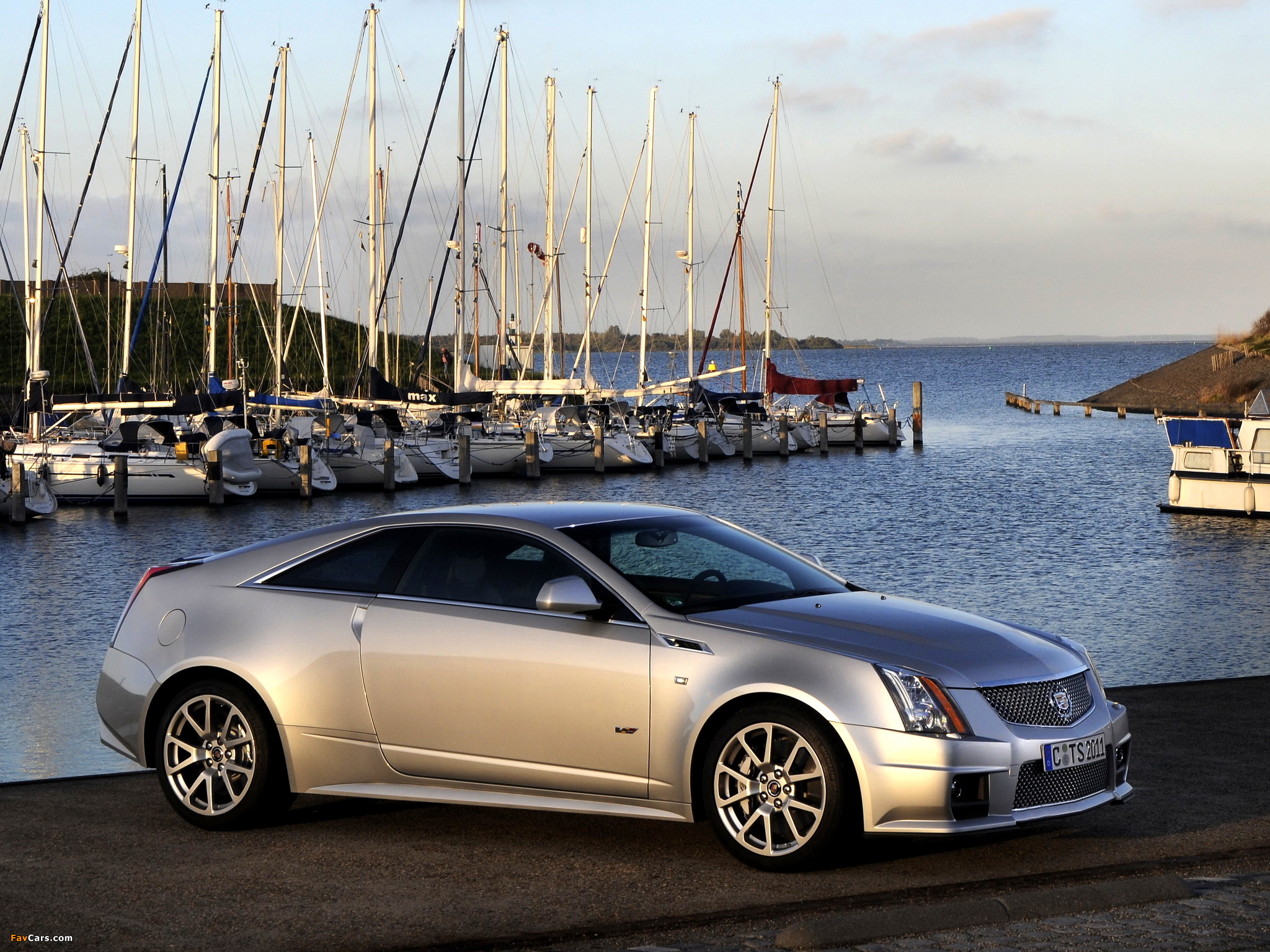 Cadillac CTS-V Coupe EU-spec 2010 wallpapers (2048 x 1536)