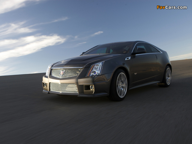 Cadillac CTS-V Coupe 2010 wallpapers (640 x 480)