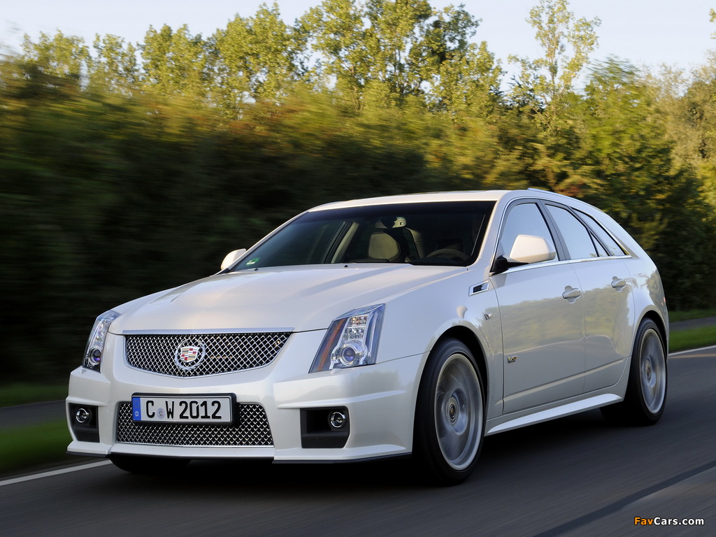 Cadillac CTS-V Sport Wagon EU-spec 2010 wallpapers (1024 x 768)