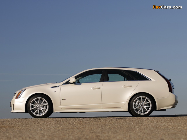 Cadillac CTS-V Sport Wagon EU-spec 2010 wallpapers (640 x 480)