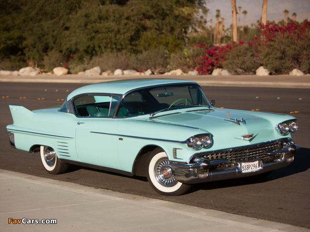Cadillac Sixty-Two Coupe de Ville 1958 wallpapers (640 x 480)