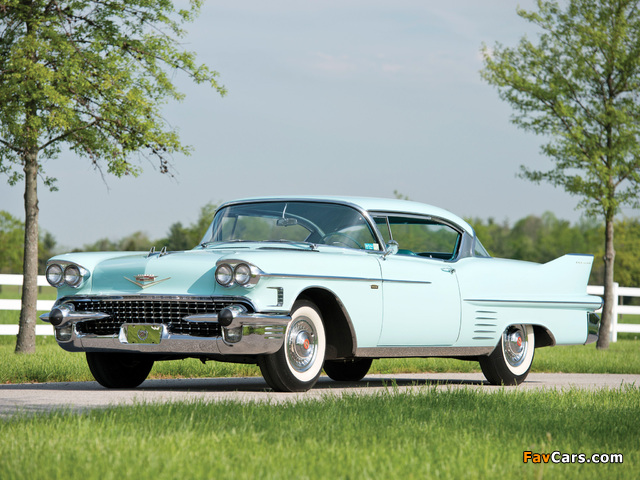 Cadillac Sixty-Two Coupe de Ville 1958 wallpapers (640 x 480)