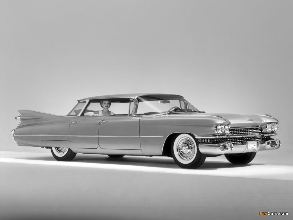Cadillac DeVille 4-window Sedan (6339B) 1959 pictures (1024 x 768)