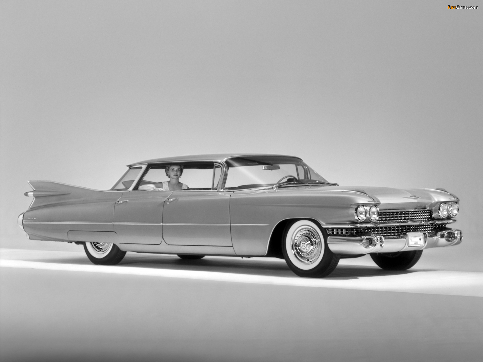 Cadillac DeVille 4-window Sedan (6339B) 1959 pictures (1600 x 1200)