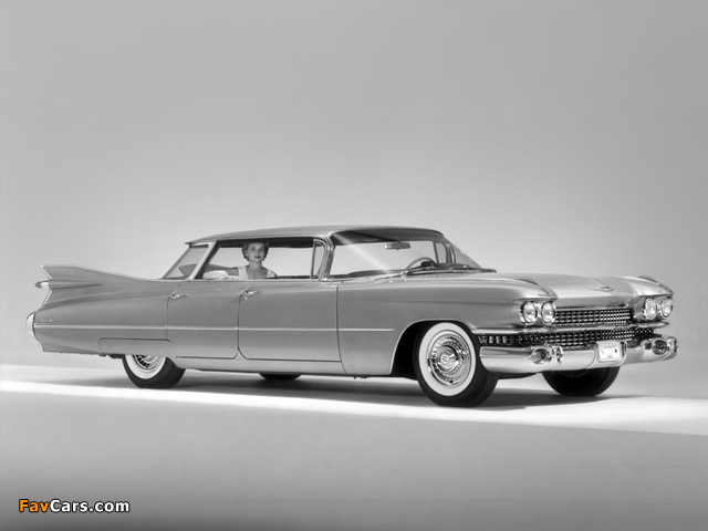 Cadillac DeVille 4-window Sedan (6339B) 1959 pictures (640 x 480)