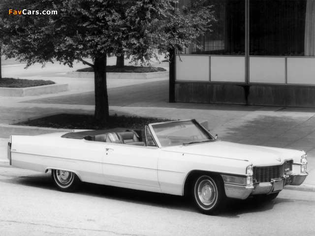 Cadillac de Ville Convertible (68367-F) 1965 photos (640 x 480)