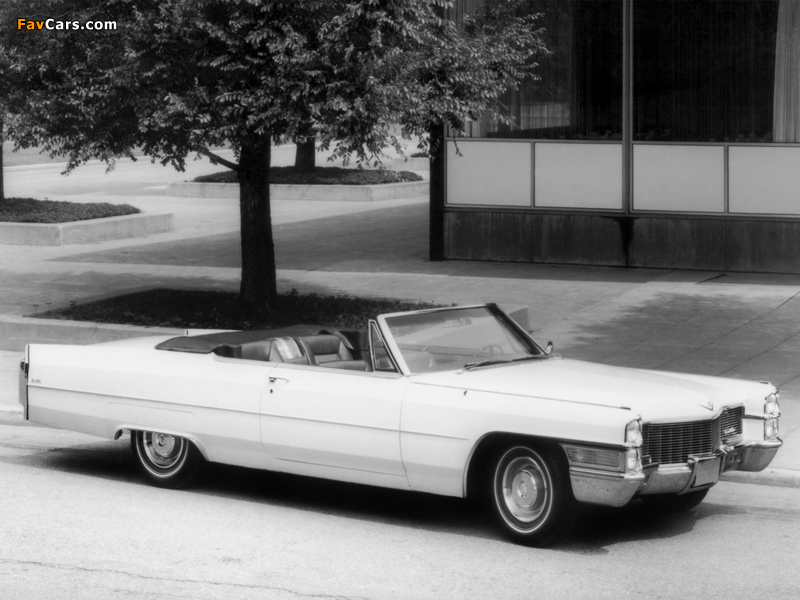 Cadillac de Ville Convertible (68367-F) 1965 photos (800 x 600)