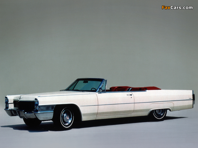 Cadillac de Ville Convertible (68367-F) 1965 pictures (640 x 480)