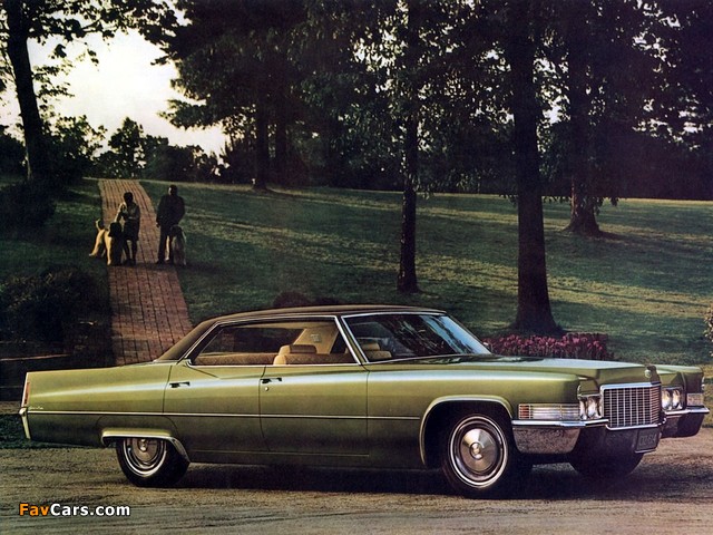 Cadillac Hardtop Sedan de Ville 1970 wallpapers (640 x 480)