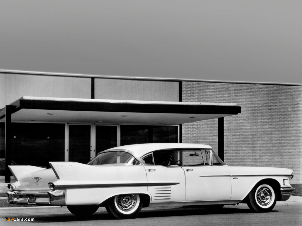 Cadillac Sixty-Two Sedan de Ville (6239EDX) 1958 wallpapers (1024 x 768)