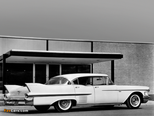 Cadillac Sixty-Two Sedan de Ville (6239EDX) 1958 wallpapers (640 x 480)