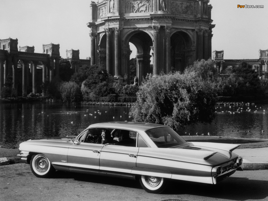 Cadillac Sixty-Two Sedan de Ville 6-window (6329L) 1961 wallpapers (1024 x 768)