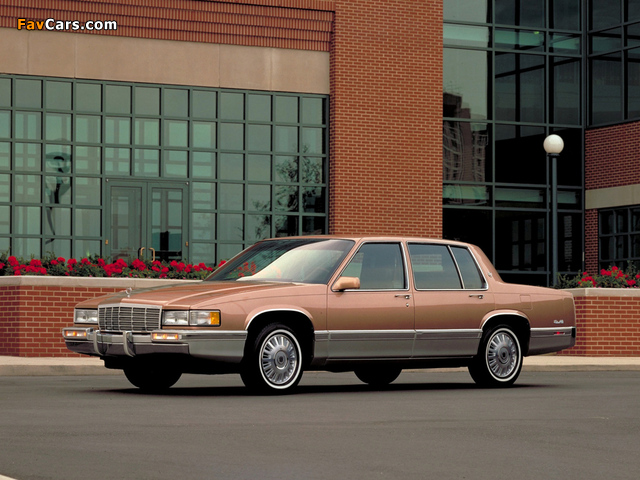Cadillac Sedan de Ville 1989–93 wallpapers (640 x 480)