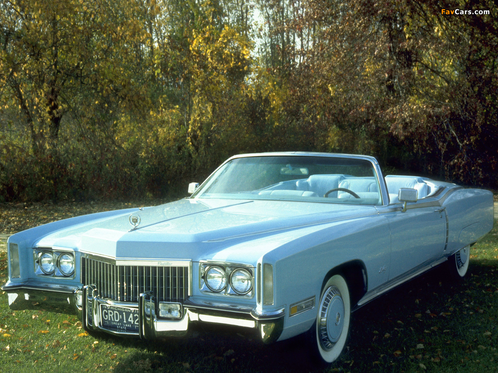 Cadillac Fleetwood Eldorado Convertible (L67-E) 1972 wallpapers (1024 x 768)