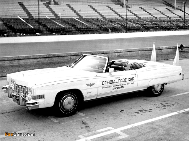 Cadillac Eldorado Convertible Indy 500 Pace Car 1973 photos (640 x 480)