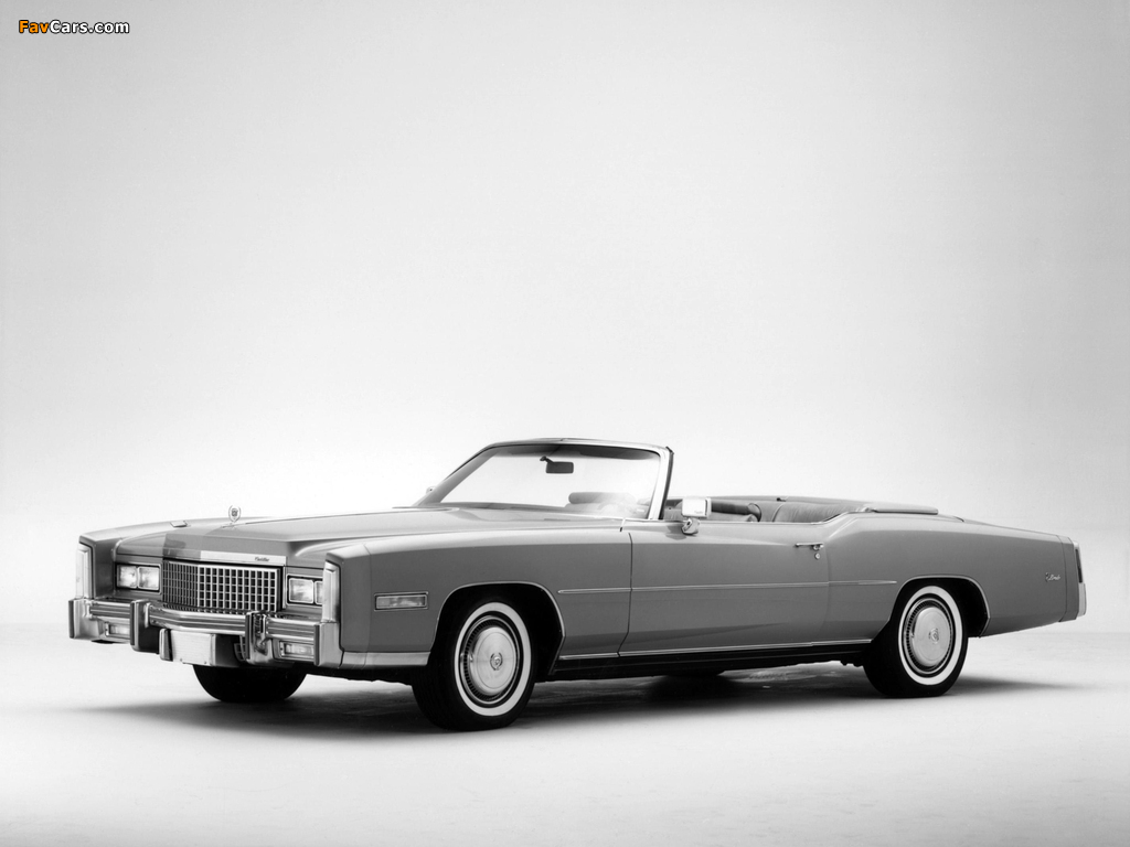 Cadillac Fleetwood Eldorado Convertible (L67/E) 1975 photos (1024 x 768)