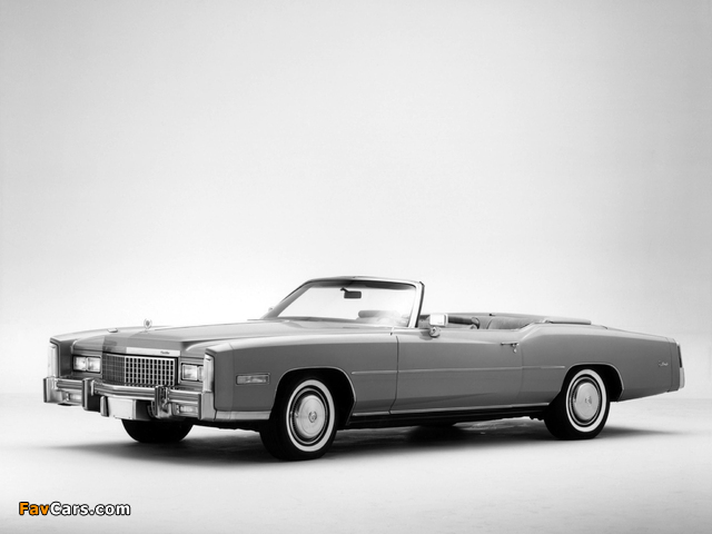 Cadillac Fleetwood Eldorado Convertible (L67/E) 1975 photos (640 x 480)