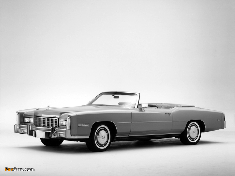 Cadillac Fleetwood Eldorado Convertible (L67/E) 1975 photos (800 x 600)