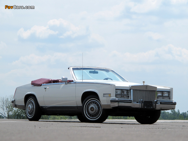 1984–85 Cadillac Eldorado Biarritz Convertible 1983–85 wallpapers (640 x 480)