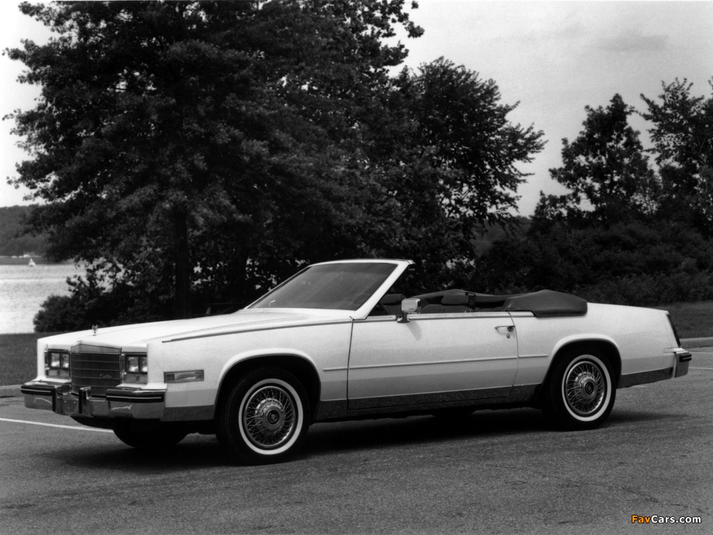 1984–85 Cadillac Eldorado Biarritz Convertible 1983–85 wallpapers (1024 x 768)