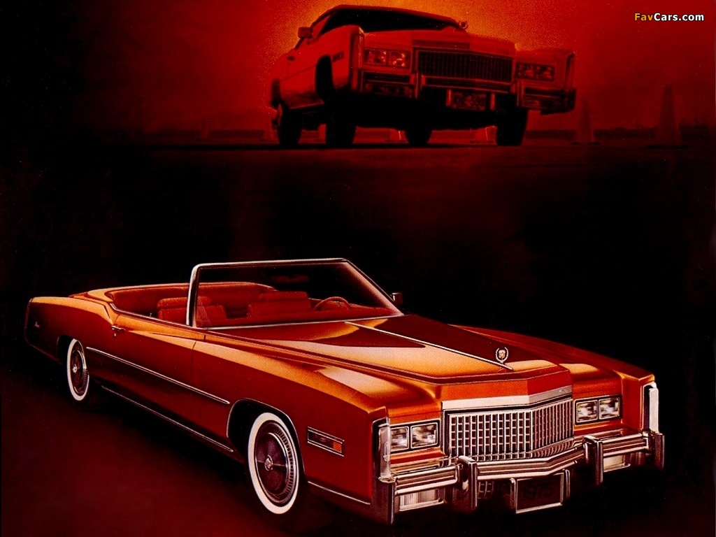 Cadillac Fleetwood Eldorado Convertible (L67/E) 1975 wallpapers (1024 x 768)
