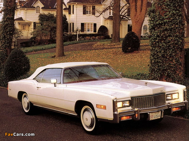 Cadillac Eldorado Convertible 1976 wallpapers (640 x 480)